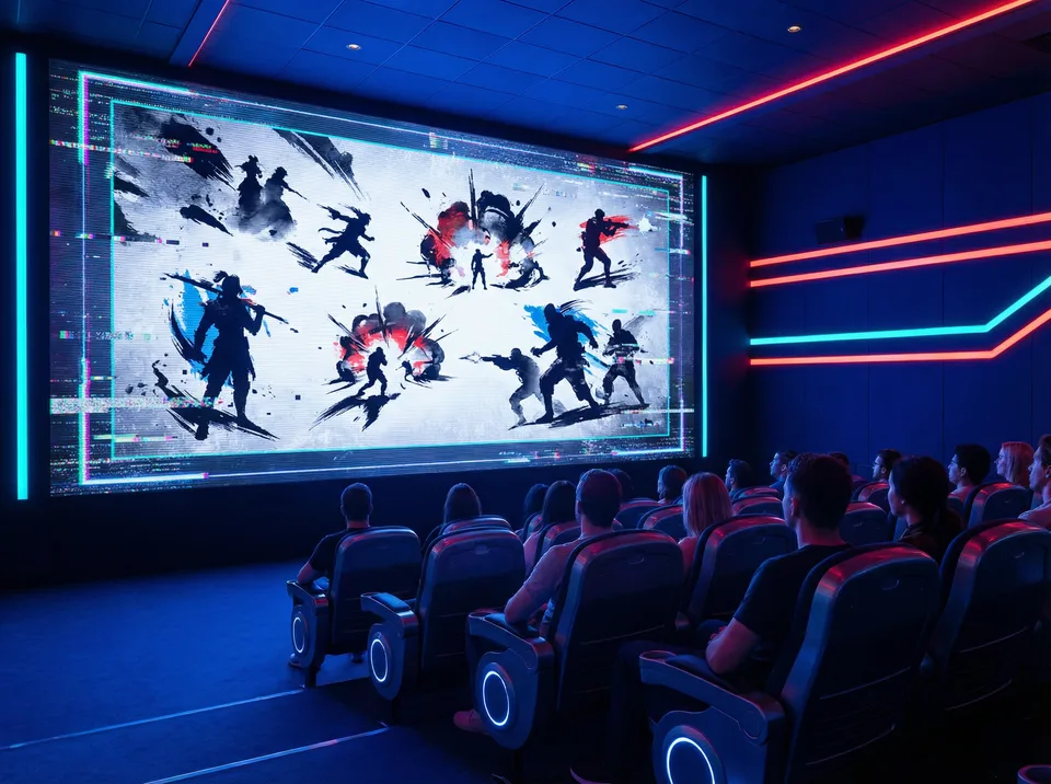 德州扑克下载 泼墨影院全息投影 - 赛博博彩精彩瞬间